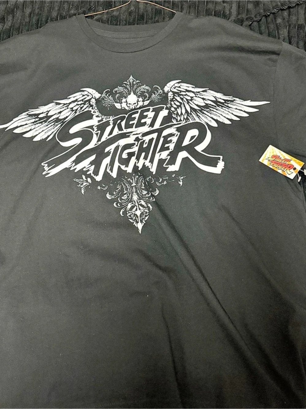 Street Fighter Ken Graphic T-Shirt Black & White